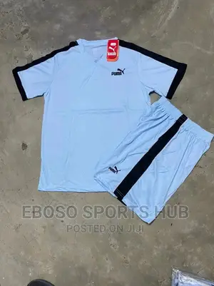 Puma Football Uniform With Stripes