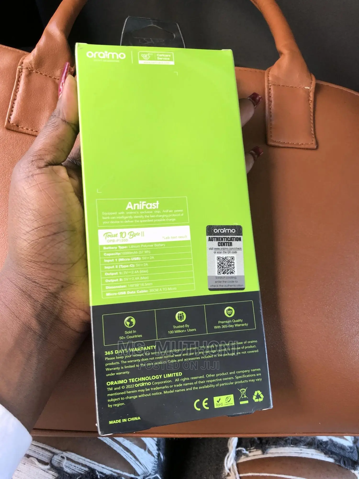 Original Oraimo 10,000 Mah Power Bank