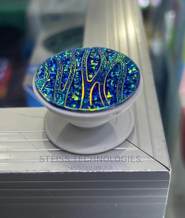 Blue Fancy Pop Socket. - thumbnail 2