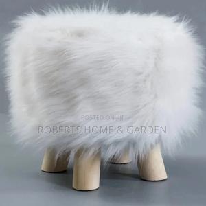 Faux Fur Stool - main view