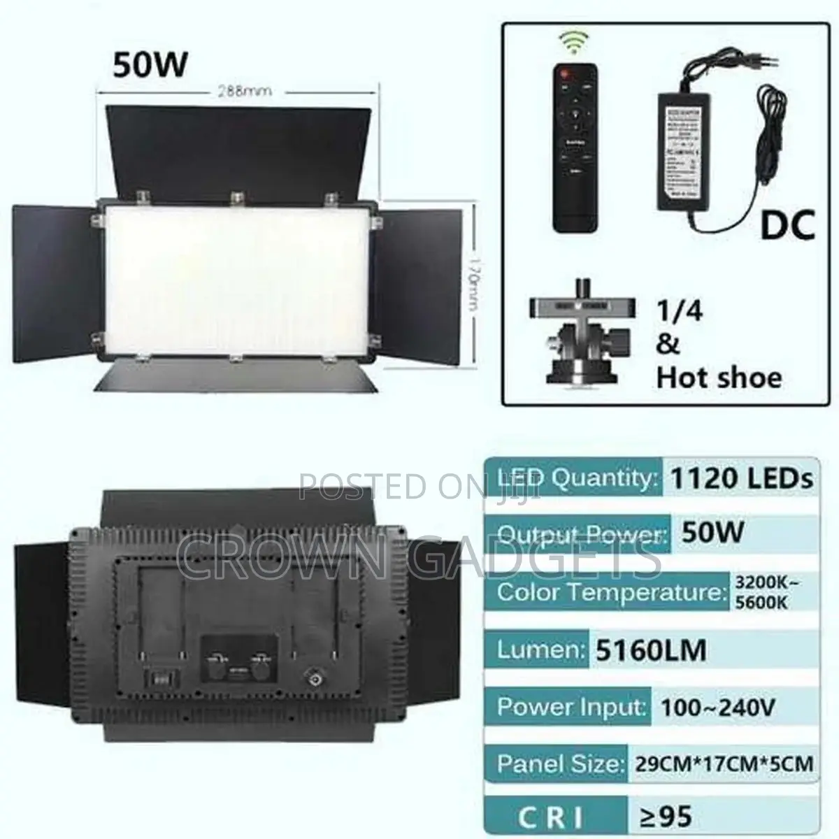 Professional LED 600 PRO With Battery Charger (KIT)