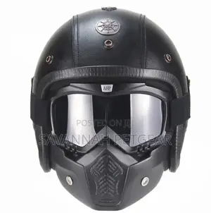 Open Face Helmet Motorcycle Riding Safety Carbon Fiber