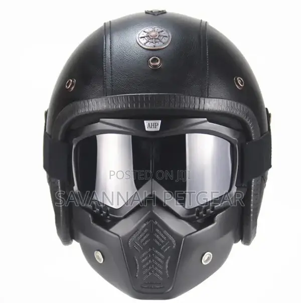Open Face Helmet Motorcycle Riding Safety Carbon Fiber