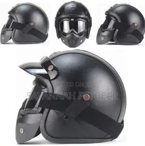 Open Face Helmet Motorcycle Riding Safety Carbon Fiber