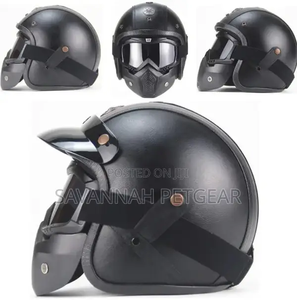 Open Face Helmet Motorcycle Riding Safety Carbon Fiber