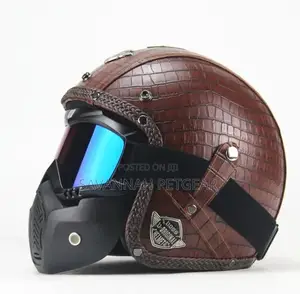 Open Face Helmet Motorcycle Riding Safety Carbon Fiber