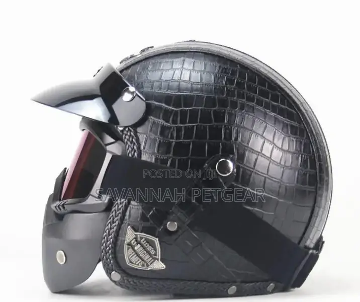 Open Face Helmet Motorcycle Riding Safety Carbon Fiber