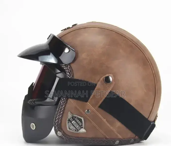 Open Face Helmet Motorcycle Riding Safety Carbon Fiber