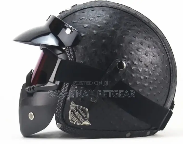 Open Face Helmet Motorcycle Riding Safety Carbon Fiber