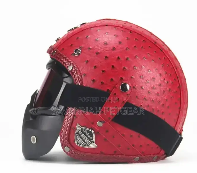 Open Face Helmet Motorcycle Riding Safety Carbon Fiber