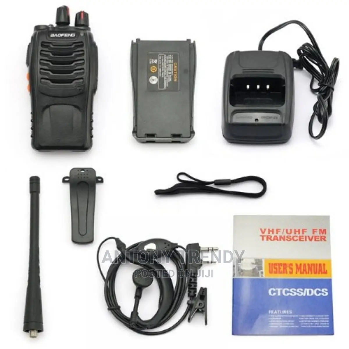 Baofeng Bf-888s Two Way Radio Long Range 16 Ch 2 Pcs