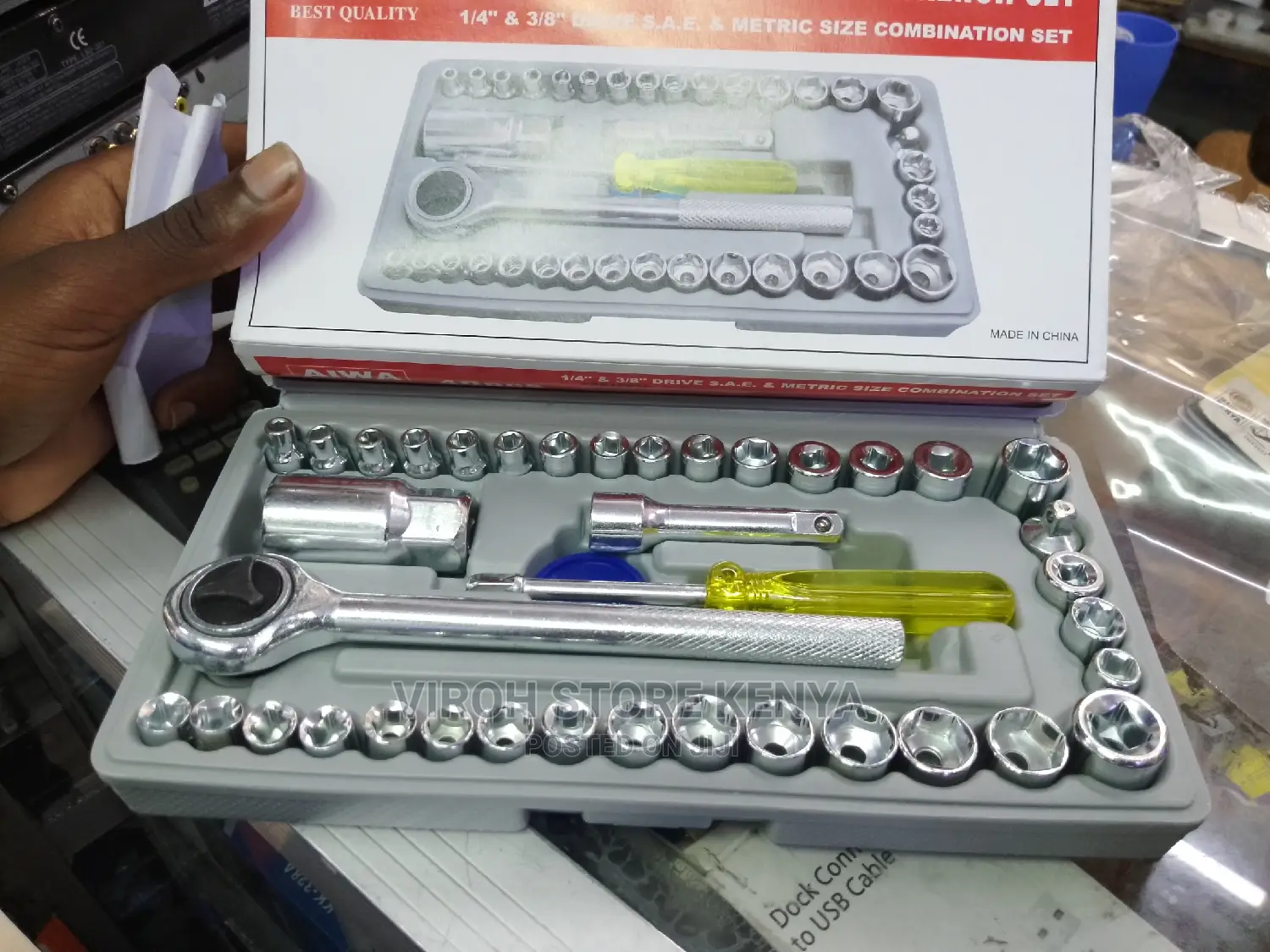 40 Pieces Combination Wrench Set