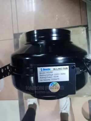 200mm (8") Inline Metallic Extractor Fan