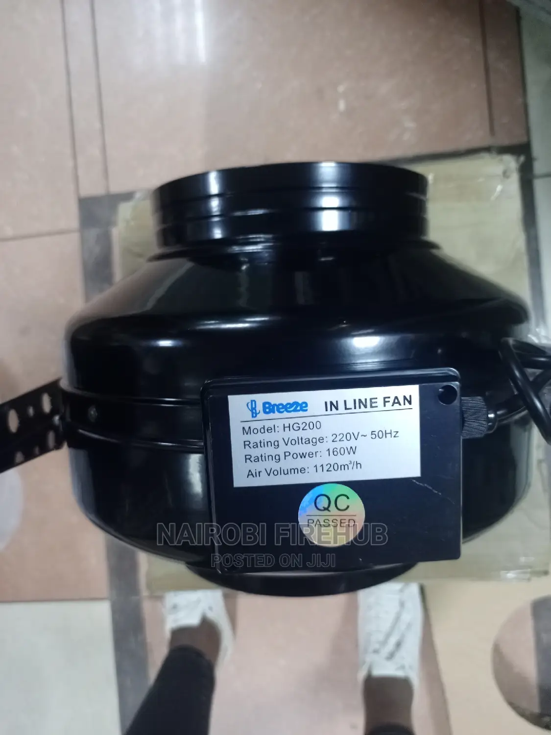 200mm (8") Inline Metallic Extractor Fan
