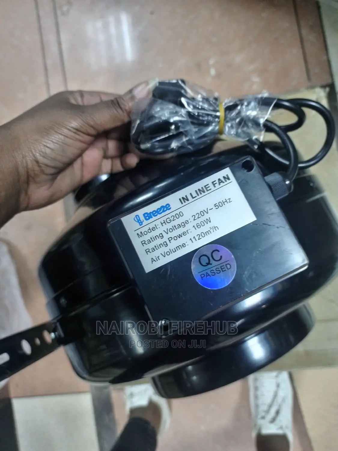 200mm (8") Inline Metallic Extractor Fan