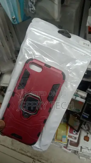 Phone Case for iPhone 7 / 8 Metal Ring Holder Cover
