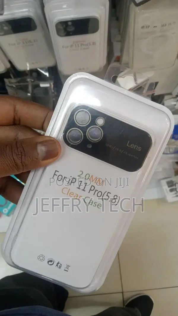 2mm Transparent Silicone Case With Camera Cover for iPhone 1