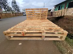 King Size 6*6 Pallet Bed With Tall Headboard -Pallet Bed 6*6