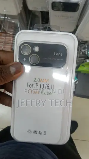 2mm Transparent Silicone Case With Camera Cover for iPhone13