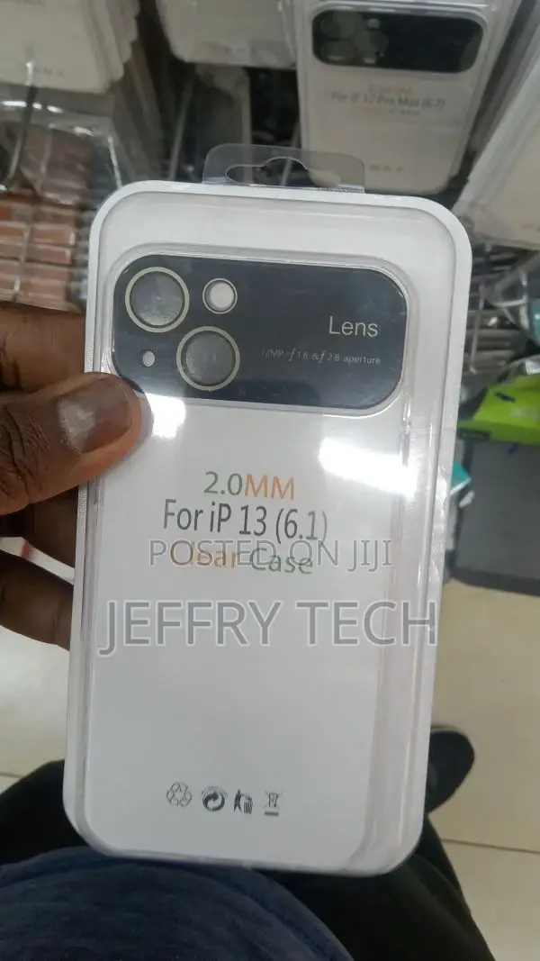 2mm Transparent Silicone Case With Camera Cover for iPhone13