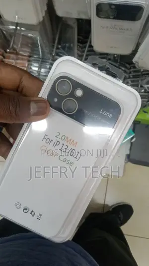 2mm Transparent Silicone Case With Camera Cover for iPhone13