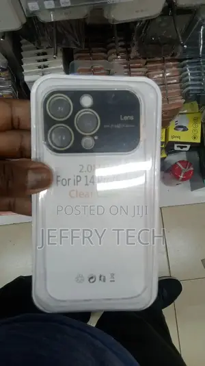 2mm Transparent Silicone Case With Camera Cover iPhone14 Pro