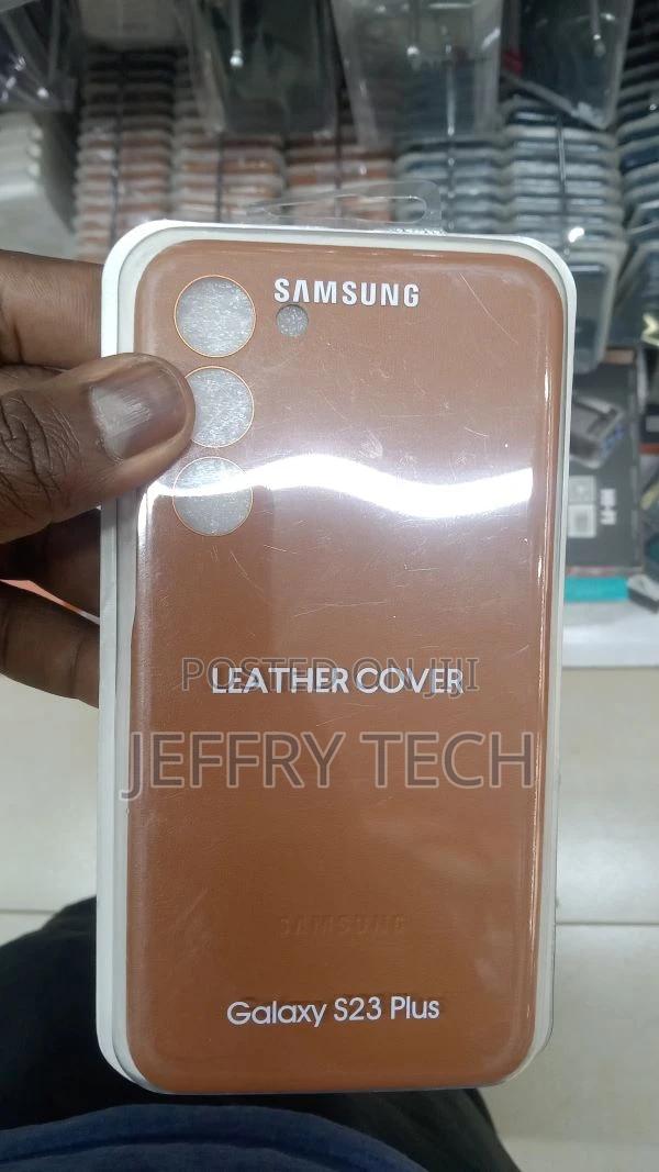 SAMSUNG Galaxy S23+ Plus Leather Phone Case, Premium Protect - main view