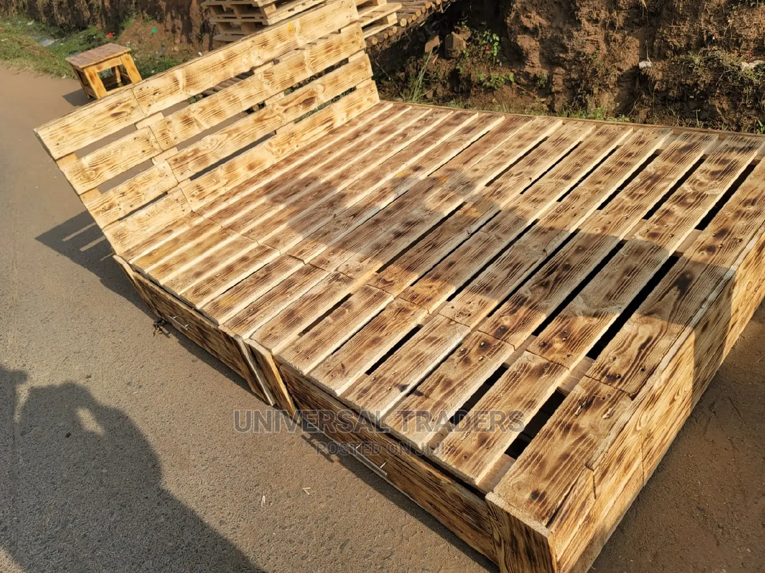 Pallet Bed 5*6 -Blazed Pallet Bed With Drawers