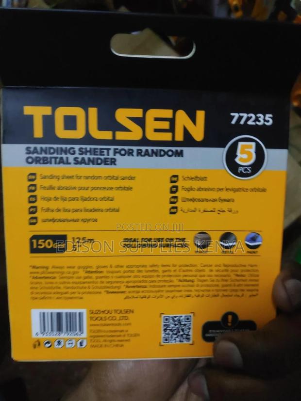 Sand Paper Sanding Sheets for Random Orbital Sander 150 Grit - thumbnail 3