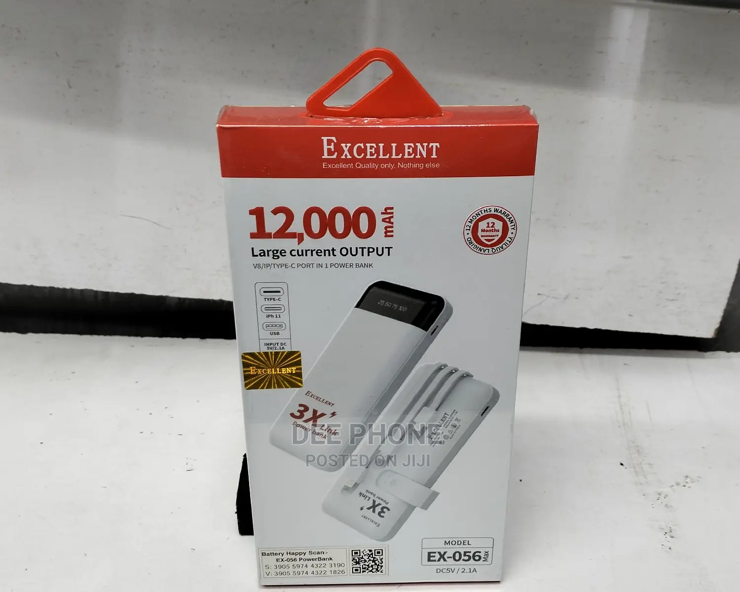 Excellent 12000mah Power Bank
