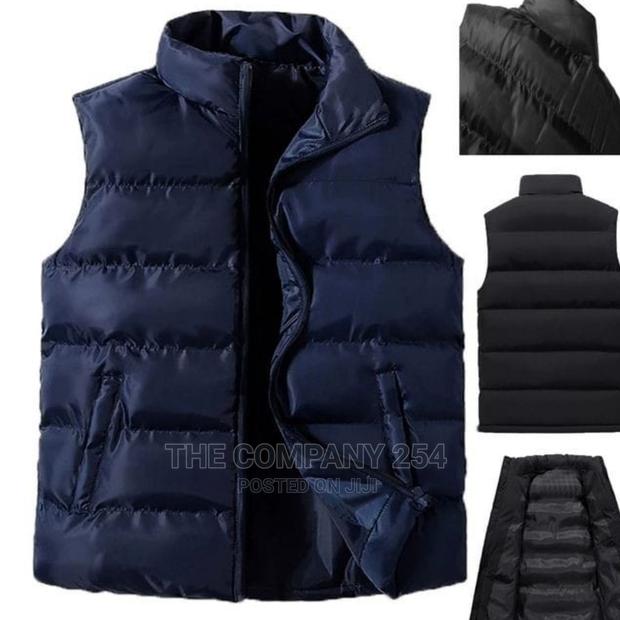Branding Printing Plain Smart Quality Padded Men Half Coats - main view