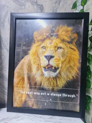 Lion Inspiration A3 Size Wall Art Wall Hanging Decor