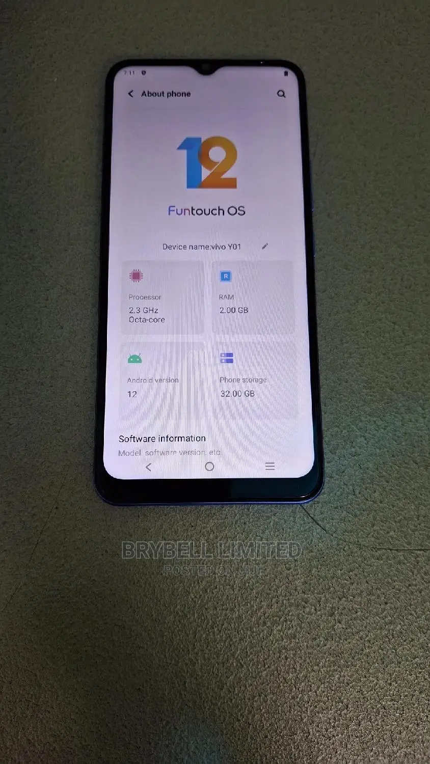 Vivo Y01 32 GB Blue