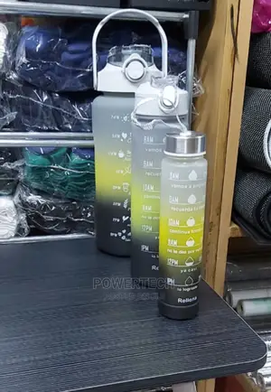 3 in 1 Motivational Water Bottle/ Water Bottle .