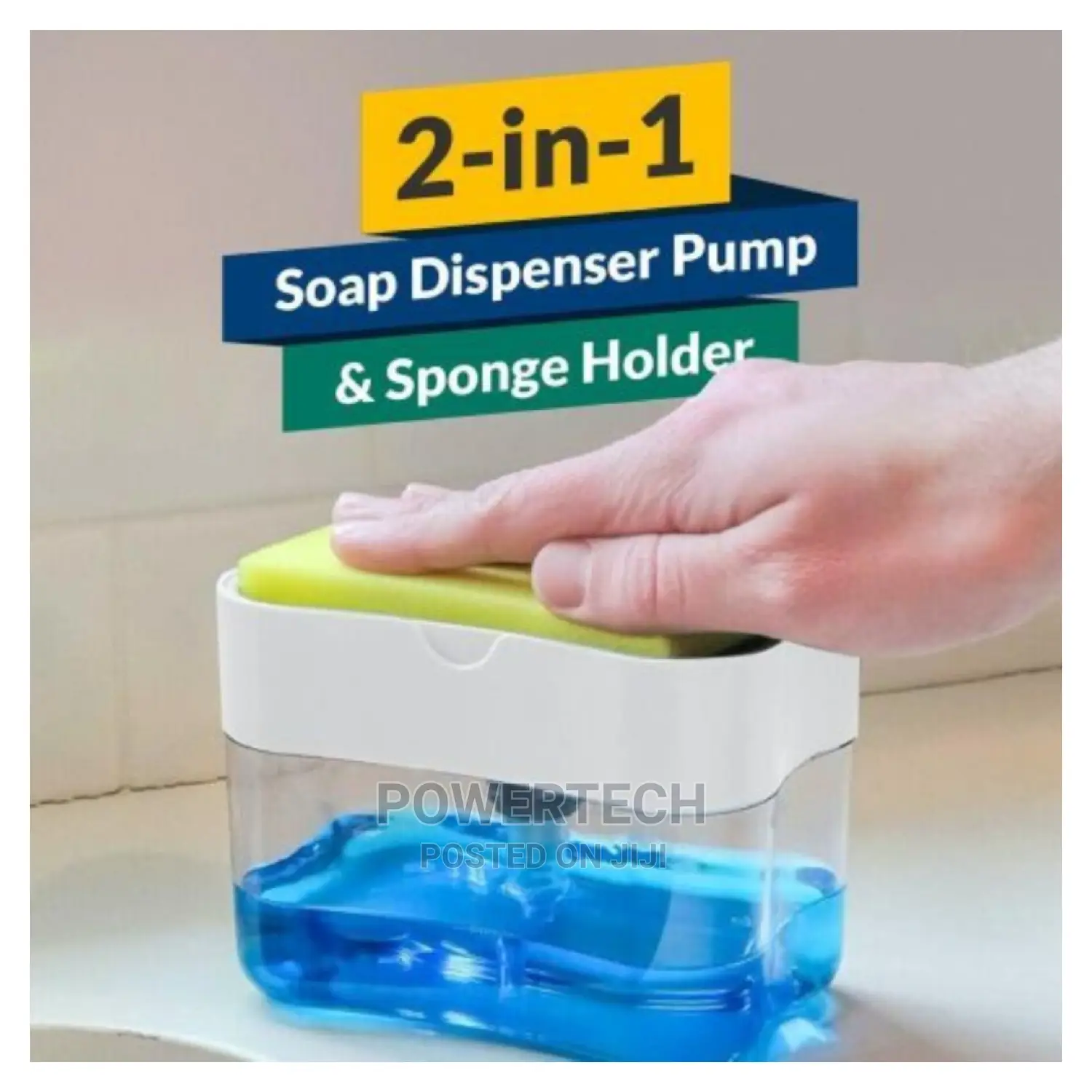 2 In1 Soap Dispenser and Sponge Holder