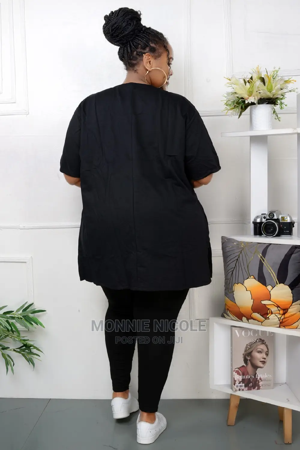 Baggy Black Tshirt/Plus Size T-Shirts/Maternity Tops