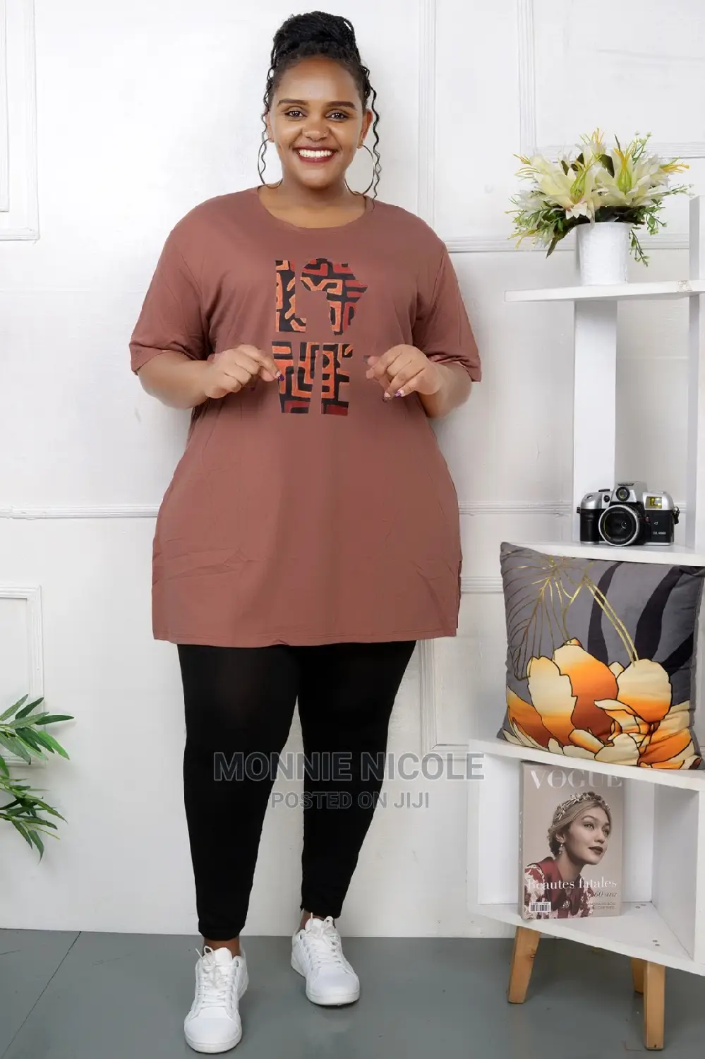 White Baggy T-shirts/Plus Size Tops/Maternity Tshirt