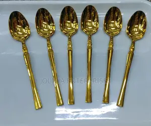 *Heavy Guage Stainless Steel Gold Table Spoons and Forks