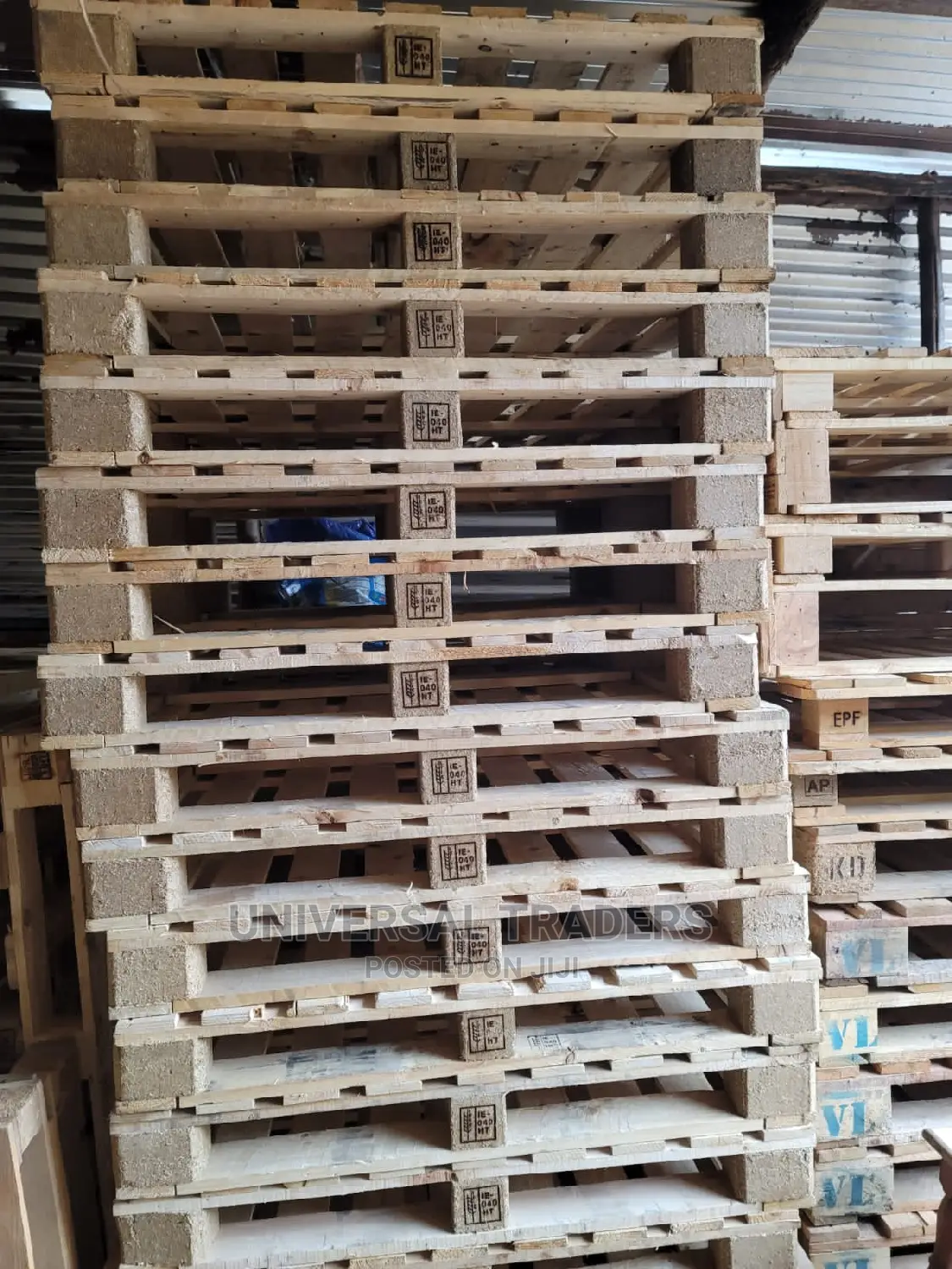 Wood Pallets - Heat Treated Pallets - HT Pallets With Stamps
