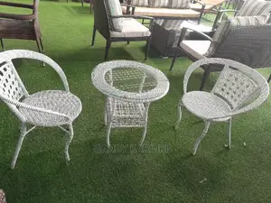 White 2 Seater Outdoor Set