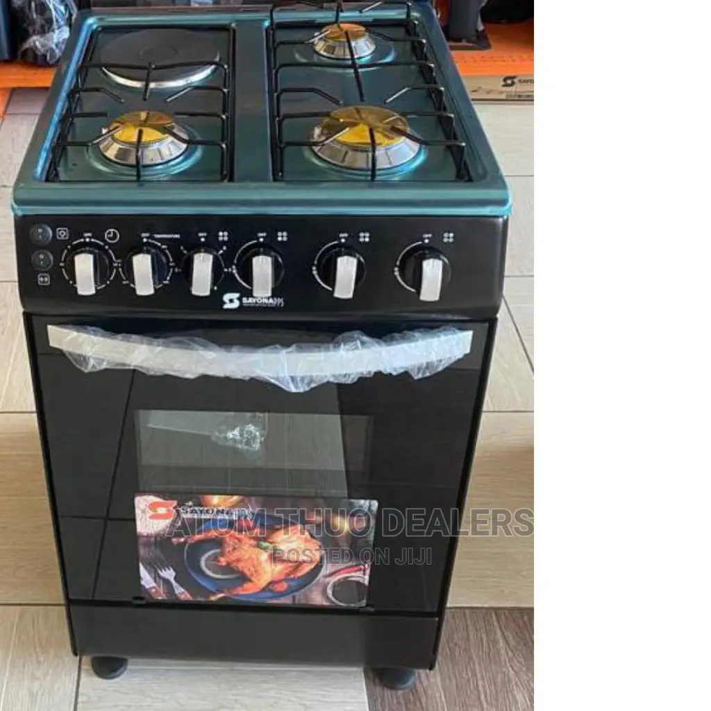 New 3G+1E Sayona Standing Cooker With Electric Oven 