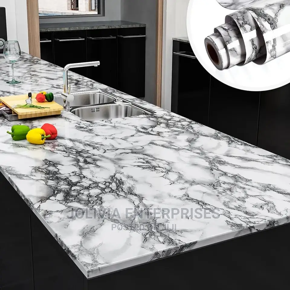Marble Self Adhesive Waterproof Foil/ Wallpaper: