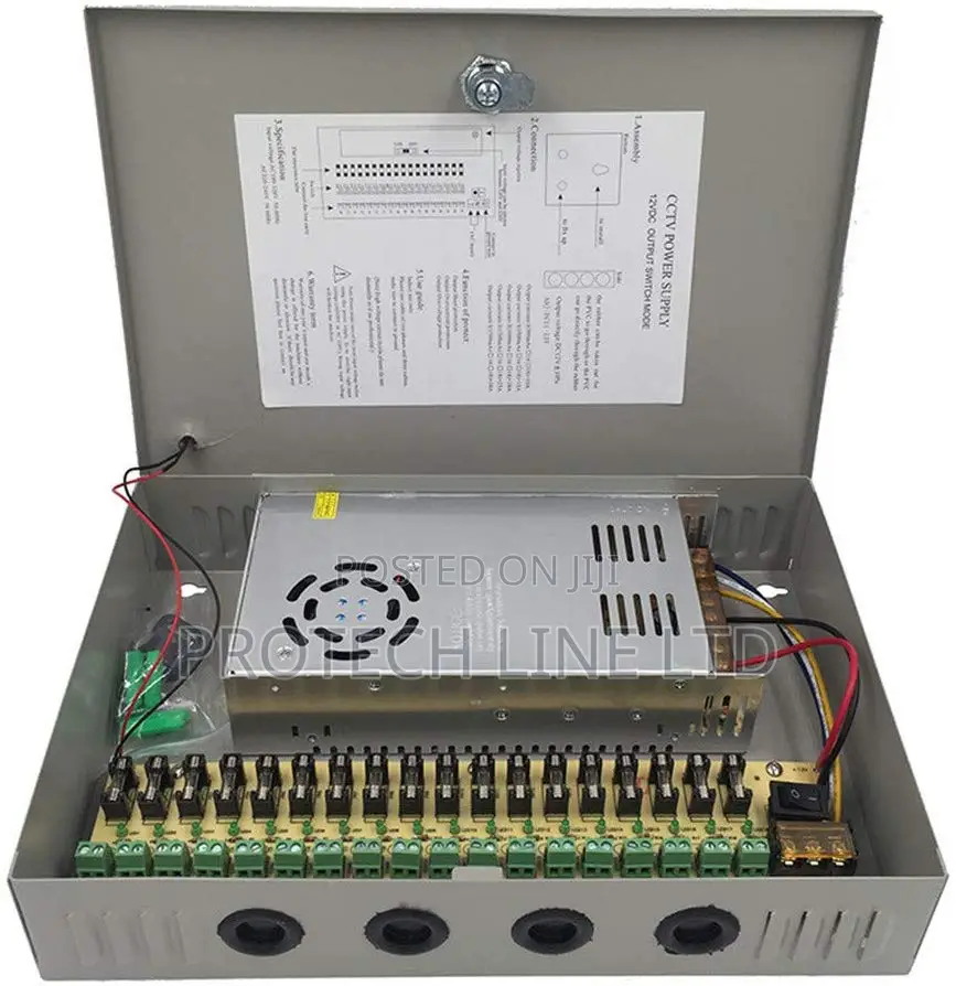 CCTV Power Supply 30amp 18channel