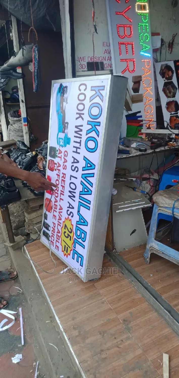 Lightbox Sign Size 4f by 2.5f and 3d Sign