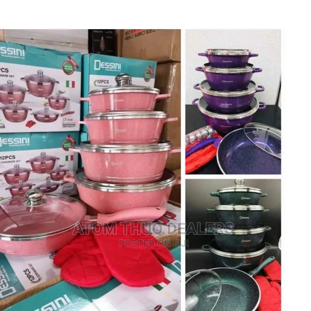 New Arrival 12 Pc's Dessini Cookware Set Available 