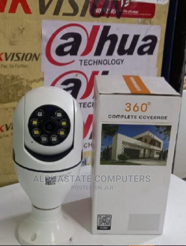 Wifi Nanny Bulb PTZ CCTV Camera 2mp