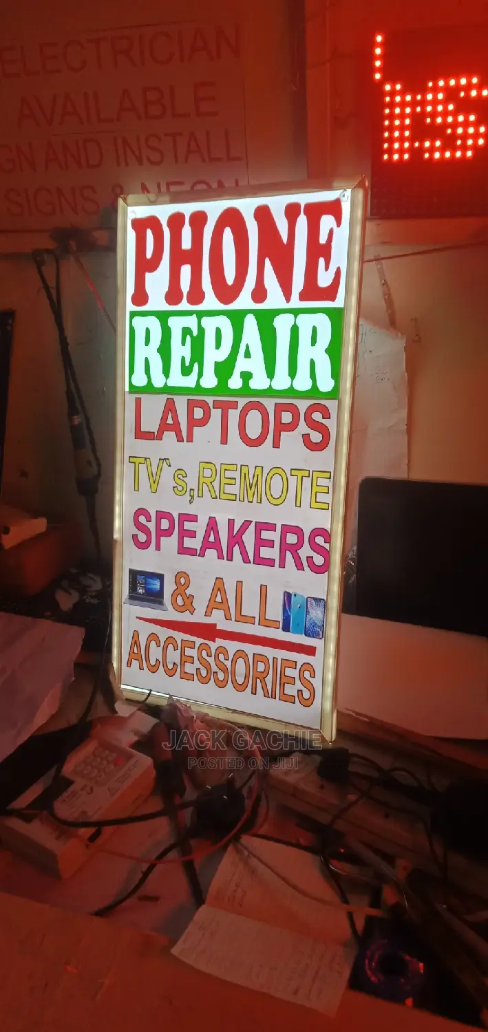 Lightbox Sign Size 4f by 2.5f and 3d Sign