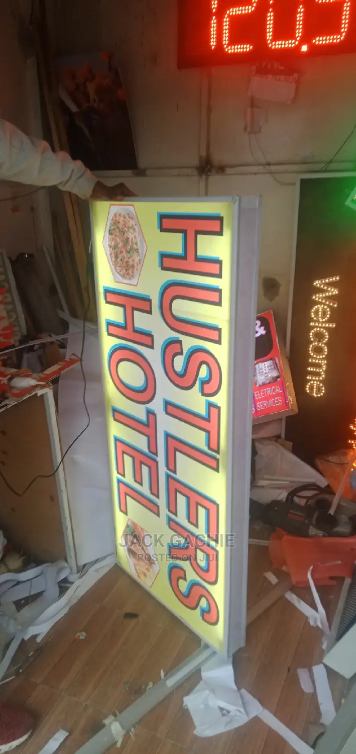 Lightbox Sign Size 4f by 2.5f and 3d Sign