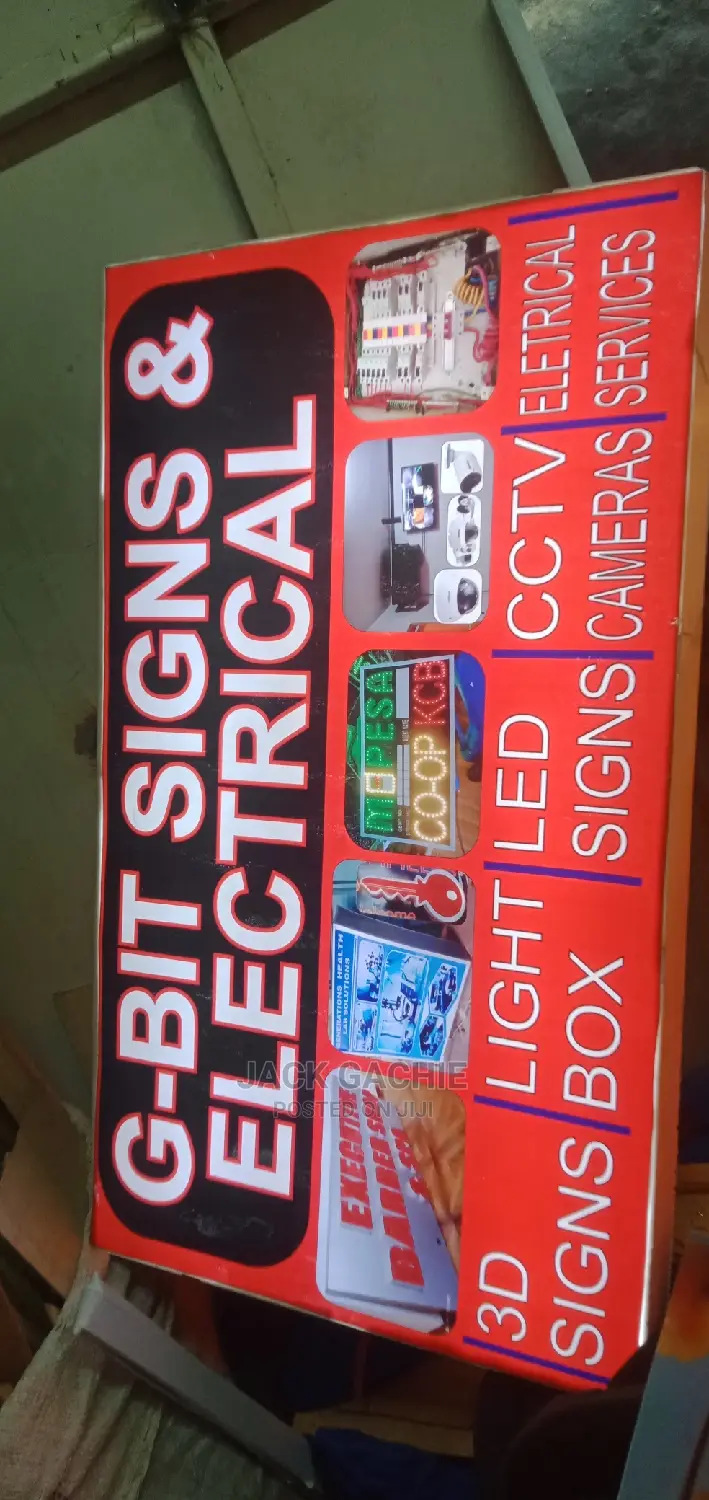 Lightbox Sign Size 4f by 2.5f and 3d Sign