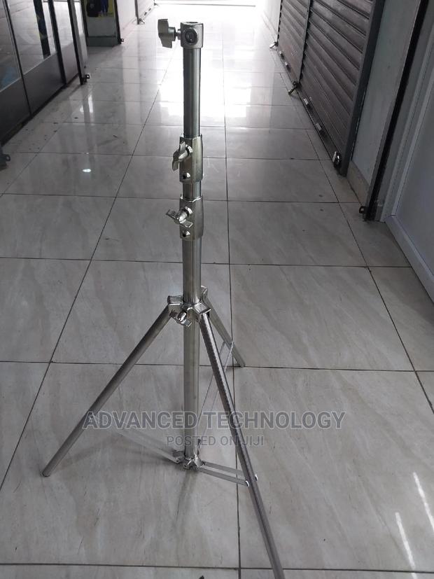 Silver Stainless Heavy Duty Light Stand 2.7m - thumbnail 3